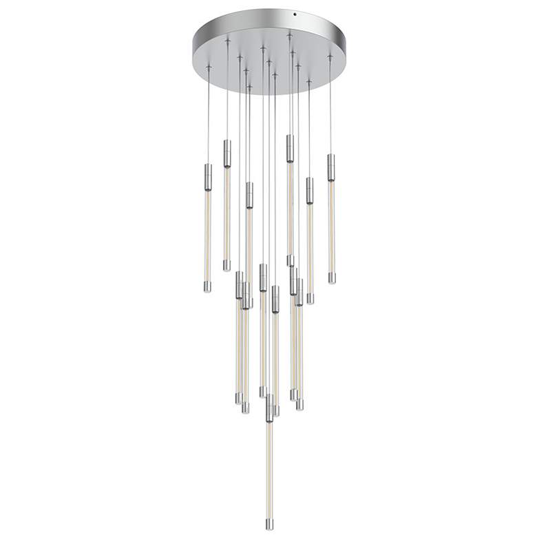 Image 2 Kuzco Motif LED 13-in Chrome Multi-Pendant