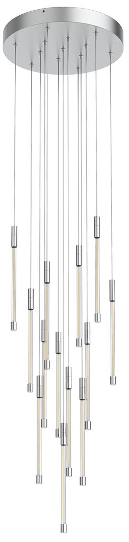 Image 3 Kuzco Motif LED 13-in Chrome Multi-Pendant more views