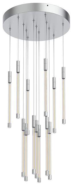 Image 4 Kuzco Motif LED 13-in Chrome Multi-Pendant more views