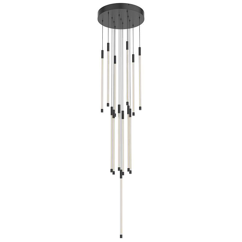 Image 1 Kuzco Motif LED 21-in Black Multi-Pendant