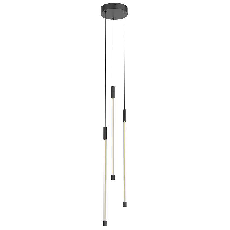 Image 1 Kuzco Motif LED 21-in Black Multi-Pendant