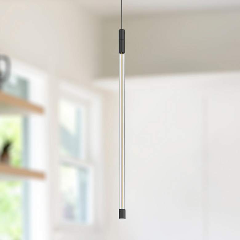 Image 1 Kuzco Motif LED 21-in Black Pendant