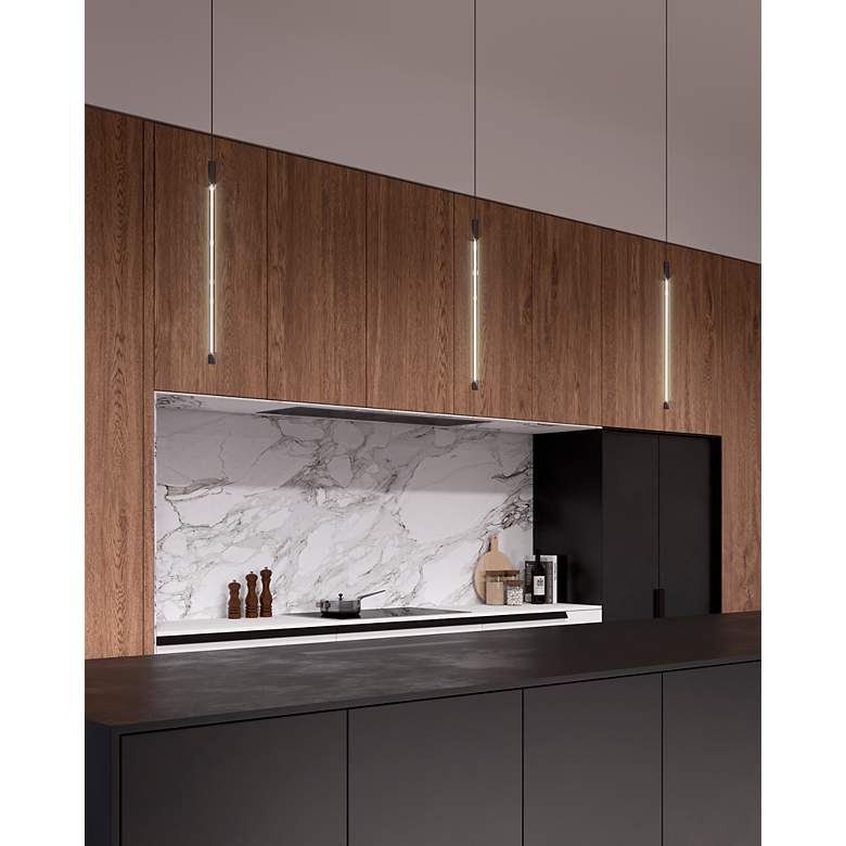 Image 3 Kuzco Motif LED 21-in Black Pendant more views
