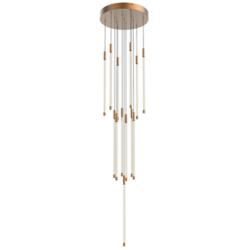Kuzco Motif LED 21-in Brushed Gold Multi-Pendant