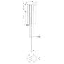 3_Kuzco Motif LED 21-in Brushed Gold Multi-Pendant more views