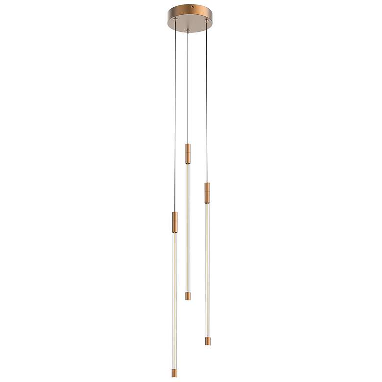 Image 1 Kuzco Motif LED 21-in Brushed Gold Multi-Pendant