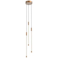 Kuzco Motif LED 21-in Brushed Gold Multi-Pendant