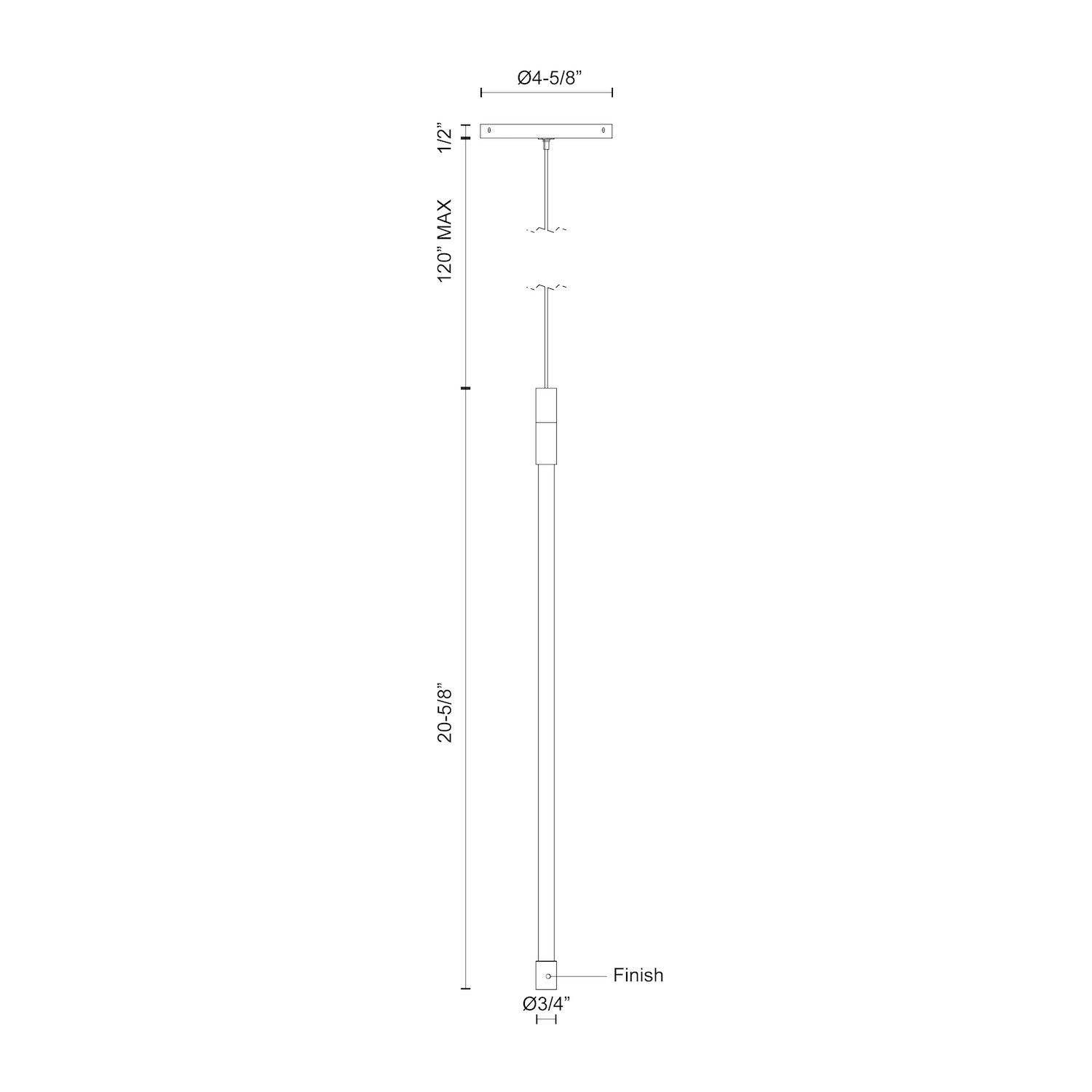 Image 7 Kuzco Motif LED 21-in Brushed Gold Pendant more views