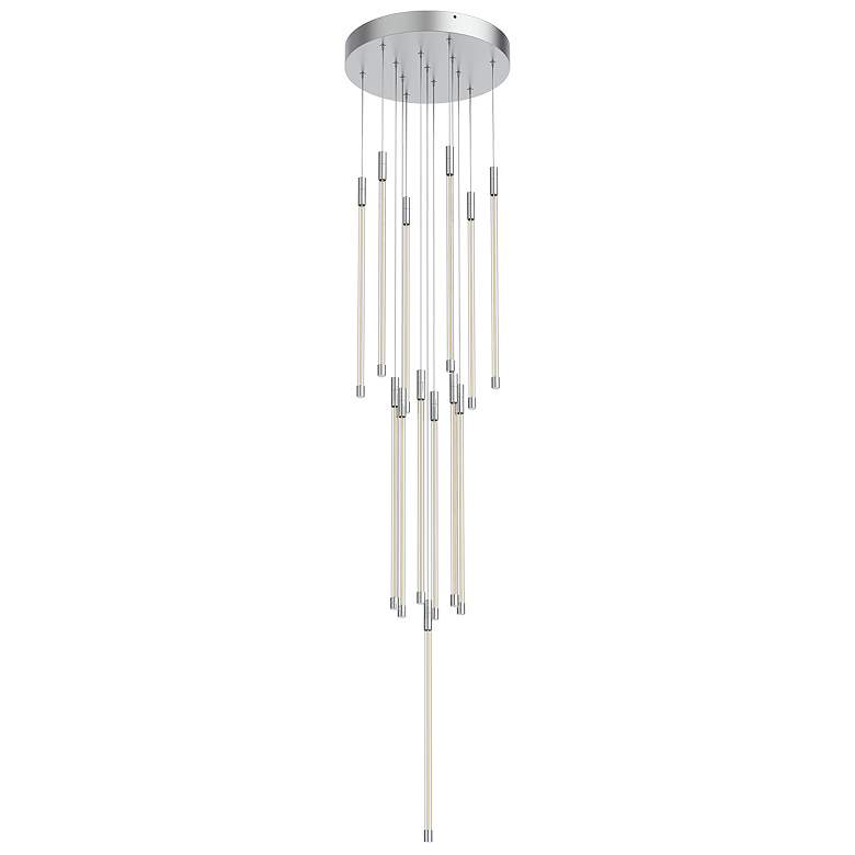 Image 1 Kuzco Motif LED 21-in Chrome Multi-Pendant