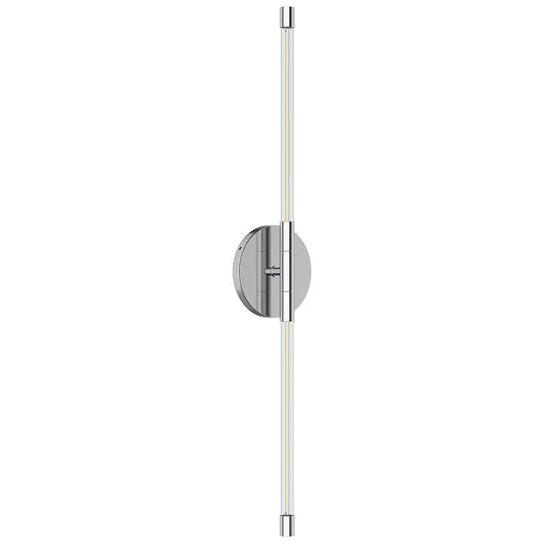 Image 1 Kuzco Motif LED 26-in Chrome Wall Sconce