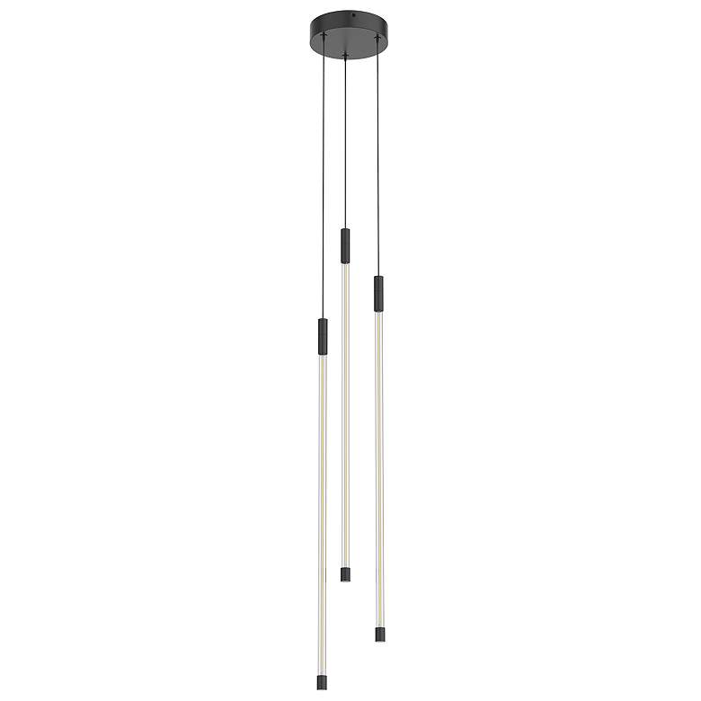 Image 2 Kuzco Motif LED 27-in Black Multi-Pendant