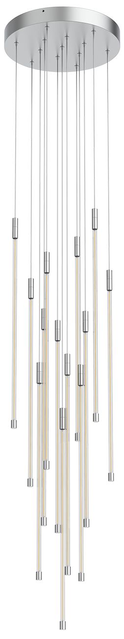 Image 3 Kuzco Motif LED 27-in Chrome Multi-Pendant more views