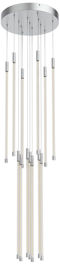 Image 4 Kuzco Motif LED 27-in Chrome Multi-Pendant more views