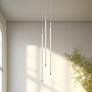 1_Kuzco Motif LED 27-in Chrome Multi-Pendant