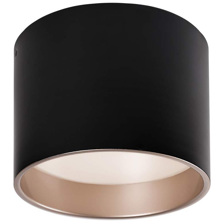 Image 1 Kuzco Mousinni LED 10-in Black Flush Mount