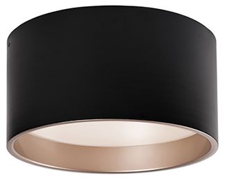 Image 2 Kuzco Mousinni LED 14-in Black Flush Mount more views