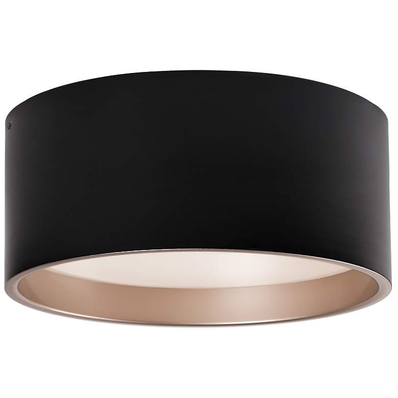 Image 1 Kuzco Mousinni LED 18-in Black Flush Mount