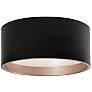 1_Kuzco Mousinni LED 18-in Black Flush Mount