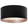 2_Kuzco Mousinni LED 18-in Black Flush Mount more views