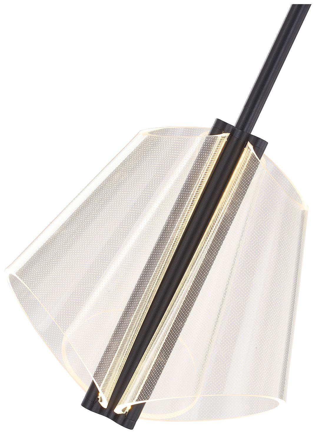 Image 3 Kuzco Mulberry LED 11-in Black/Light Guide Pendant more views