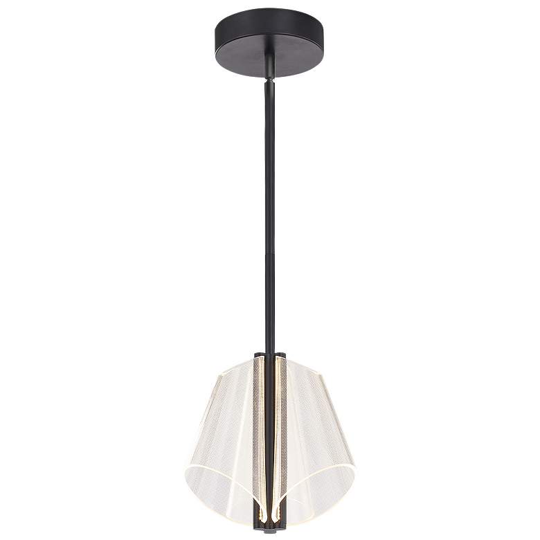 Image 1 Kuzco Mulberry LED 11-in Black/Light Guide Pendant