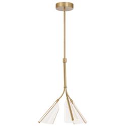 Kuzco Mulberry LED 22-in Brushed Gold/Light Guide Pendant