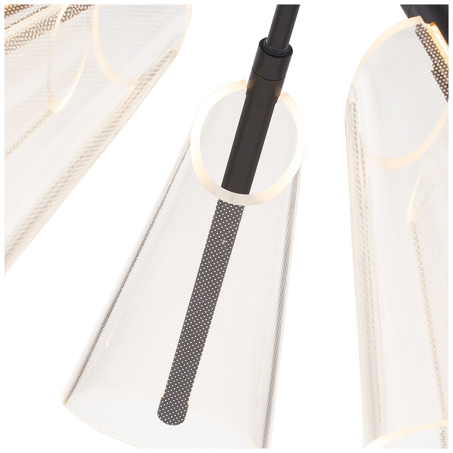 Image 4 Kuzco Mulberry LED 28-in Black/Light Guide LED Chandeliers more views