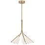 2_Kuzco Mulberry LED 28-in Brushed Gold/Light Guide LED Chandeliers