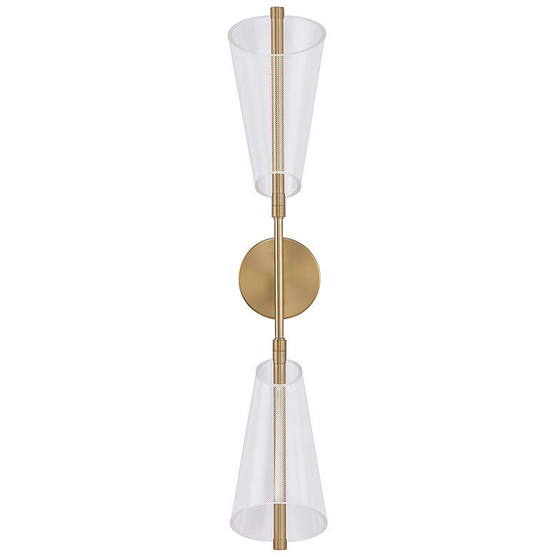 Image 1 Kuzco Mulberry LED 29-in Brushed Gold/Light Guide Wall Sconce