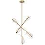 1_Kuzco Mulberry LED 37-in Brushed Gold/Light Guide LED Chandeliers