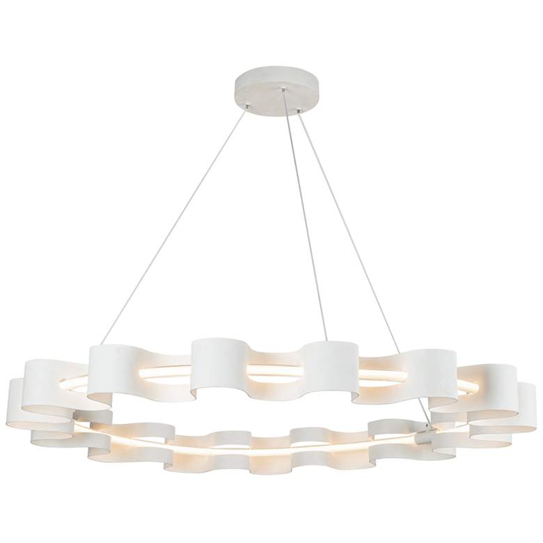 Image 1 Kuzco Nami LED 35-in Antique White Chandelier