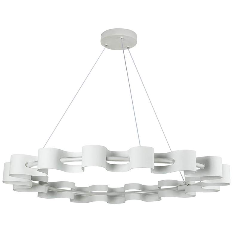 Image 2 Kuzco Nami LED 35-in Antique White Chandelier more views