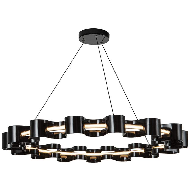 Image 1 Kuzco Nami LED 35-in Gloss Black Chandelier