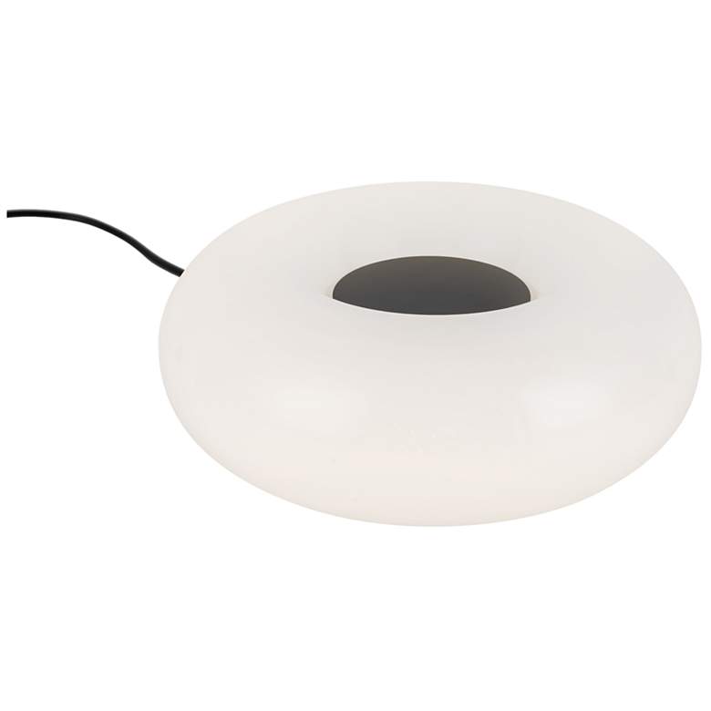 Image 1 Kuzco Nimbus LED 8-in Black/Opal Glass LED Table Lamp