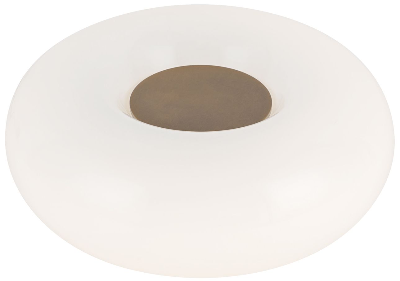 Image 2 Kuzco Nimbus LED 8-in Vintage Brass/Opal Glass LED Table Lamp more views