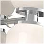 2_Kuzco Nola E26 12-in Chrome/Glossy Opal Glass Wall Sconce more views