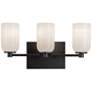 1_Kuzco Nola E26 18-in Black/Glossy Opal Glass Vanity Light