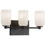 2_Kuzco Nola E26 18-in Black/Glossy Opal Glass Vanity Light more views