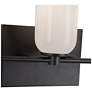 3_Kuzco Nola E26 18-in Black/Glossy Opal Glass Vanity Light more views