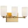 4_Kuzco Nola E26 18-in Brushed Gold/Glossy Opal Glass Vanity Light more views