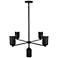 Kuzco Nola E26 31-in Black Chandelier