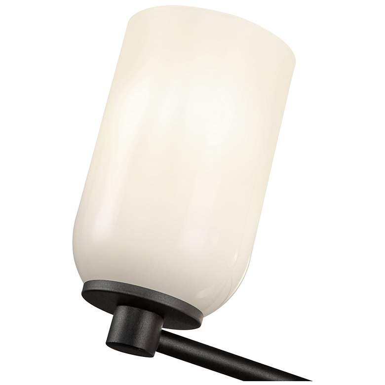 Image 5 Kuzco Nola E26 31-in Black/Glossy Opal Glass Chandelier more views