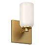 1_Kuzco Nola E26 4-in Brushed Gold/Glossy Opal Glass Wall Sconce