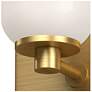 2_Kuzco Nola E26 4-in Brushed Gold/Glossy Opal Glass Wall Sconce more views
