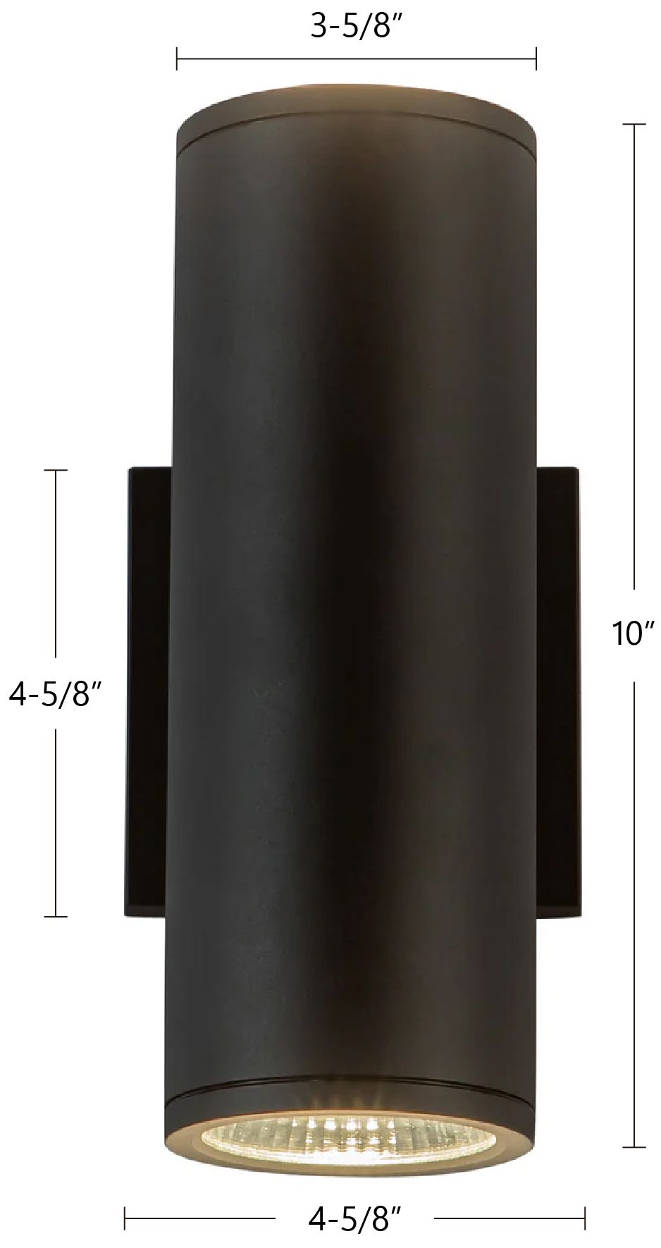 Image 6 Kuzco Nordic 10-in (3-in Dia.) Black LED Exterior Wall more views