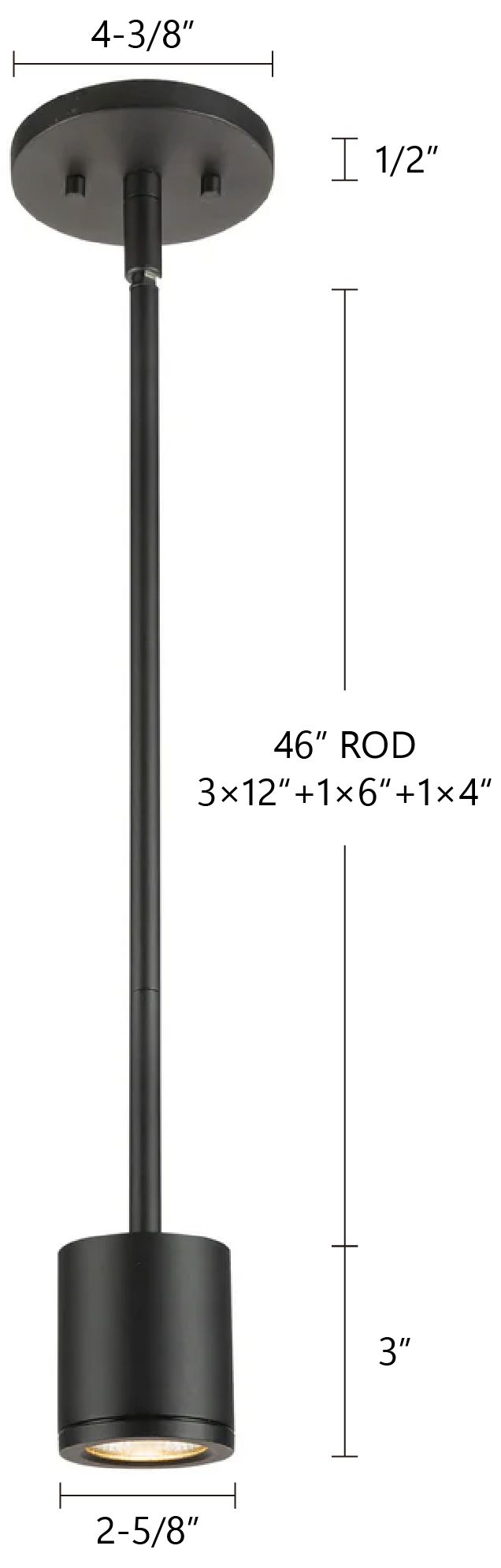 Image 6 Kuzco Nordic 3-in (2-in Dia.) Black LED Exterior Pendant more views