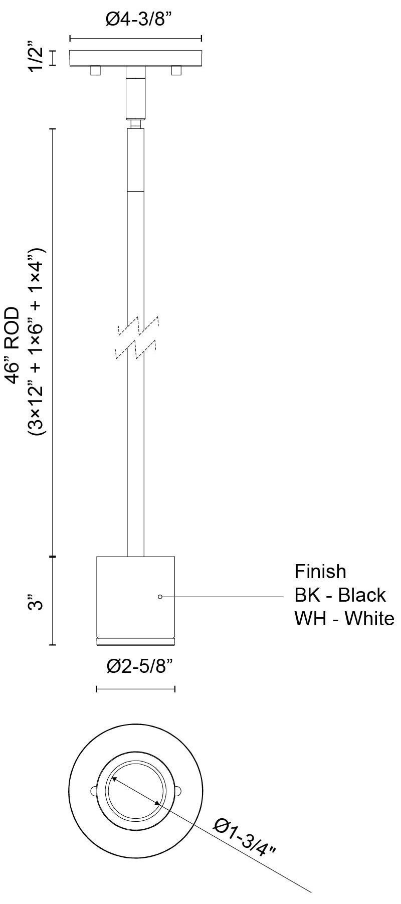 Image 2 Kuzco Nordic 3-in (2-in Dia.) White LED Exterior Pendant more views