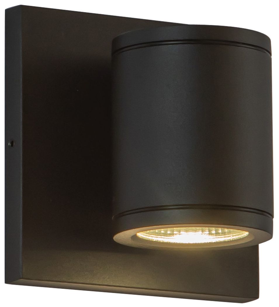 Kuzco Nordic 4-in (2-in Dia.) Black LED Exterior Wall