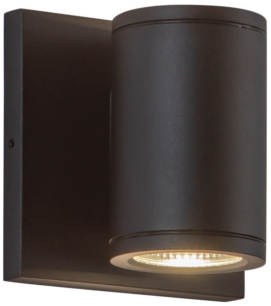 Kuzco Nordic 4-in (2-in Dia.) Black LED Exterior Wall