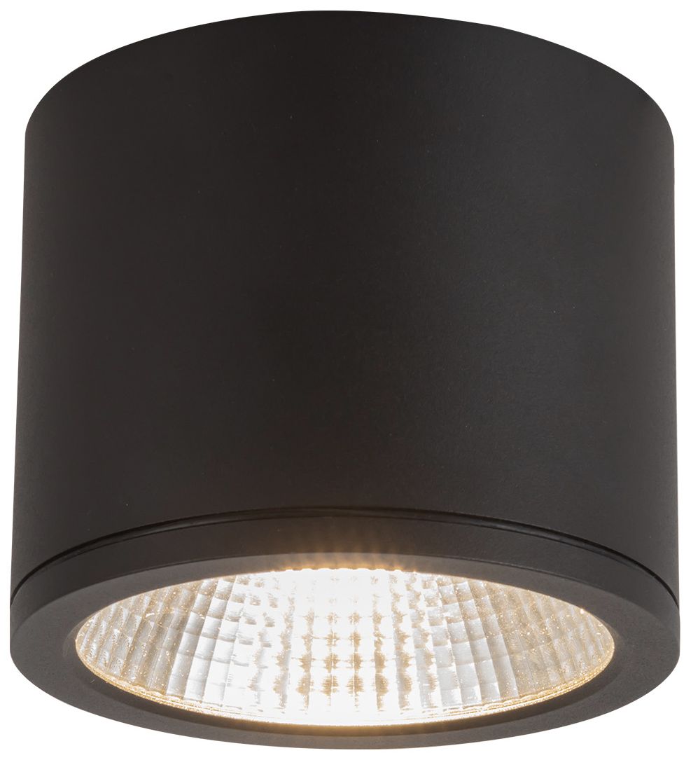 Kuzco Nordic 4-in (5-in Dia.) Black LED Exterior Ceiling